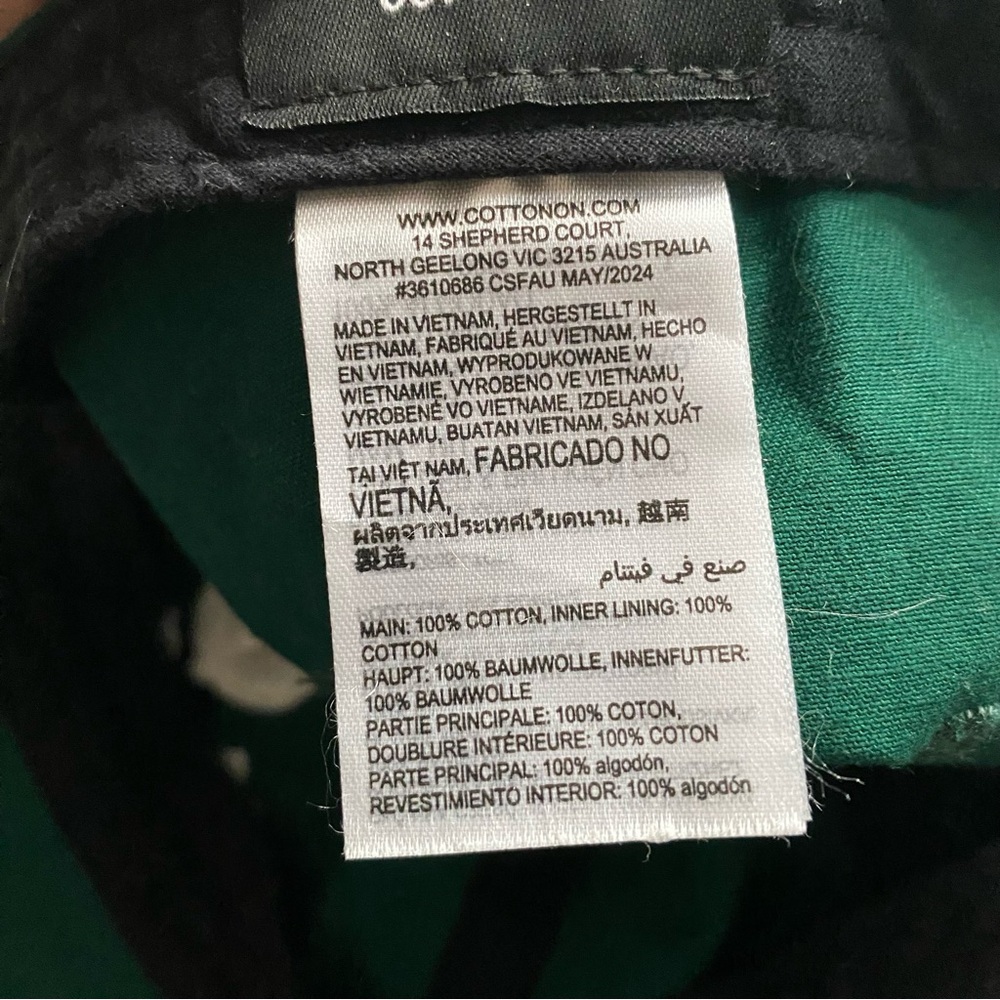 Saint Etienne Embroidered Green Baseball Cap 100% Cotton and Adjustable Back - Picture 4 of 6